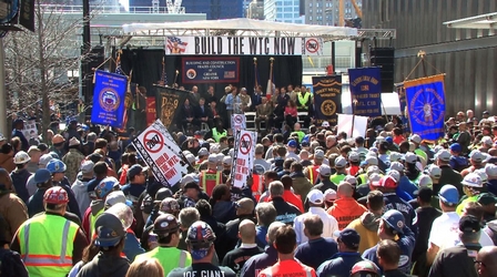 Workers rally